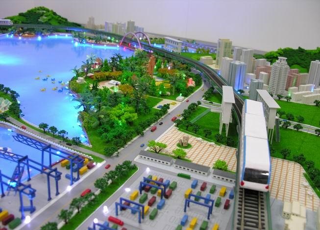 同仁市港口沙盘